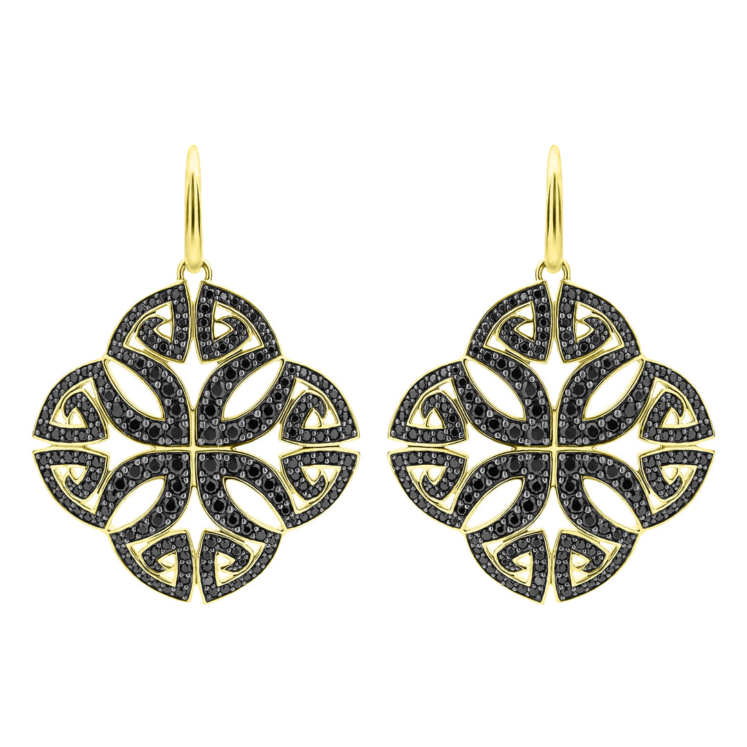 gold vermeil drop earrings