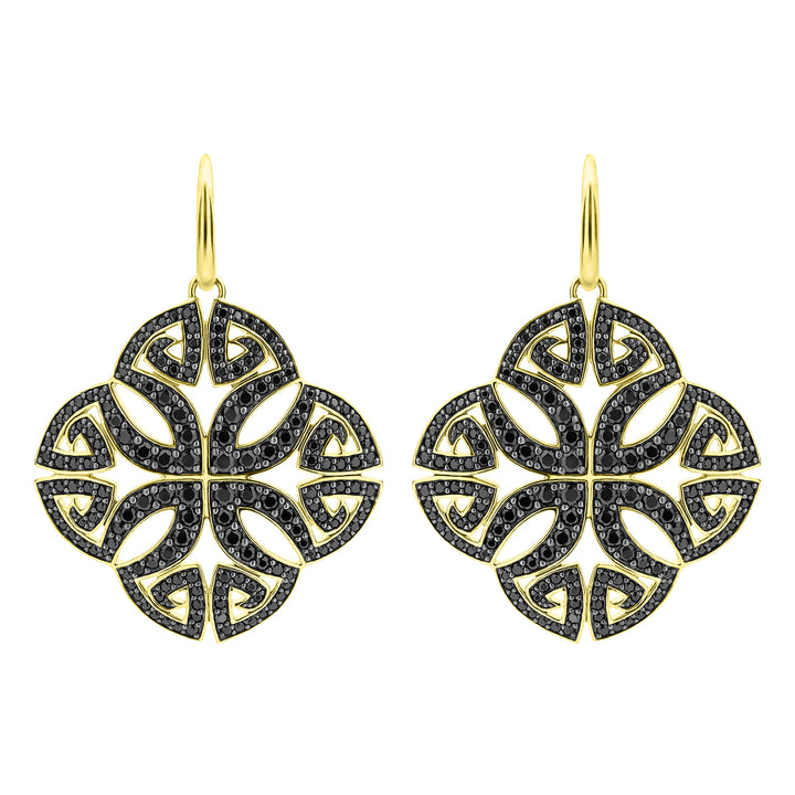 gold vermeil drop earrings