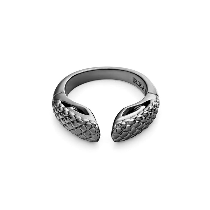 black ruthenium stacking ring