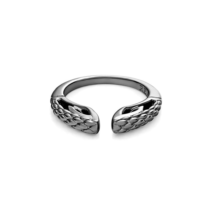 black ruthenium stacking ring