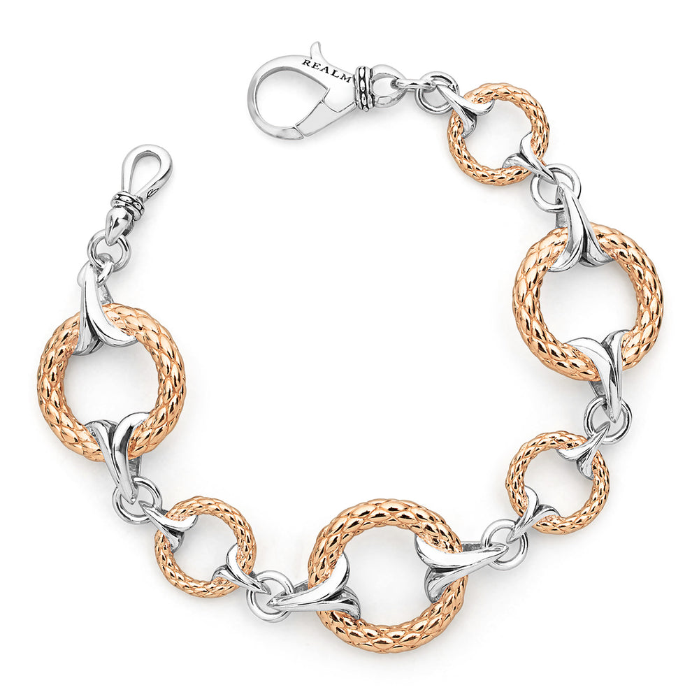 rose gold link bracelet