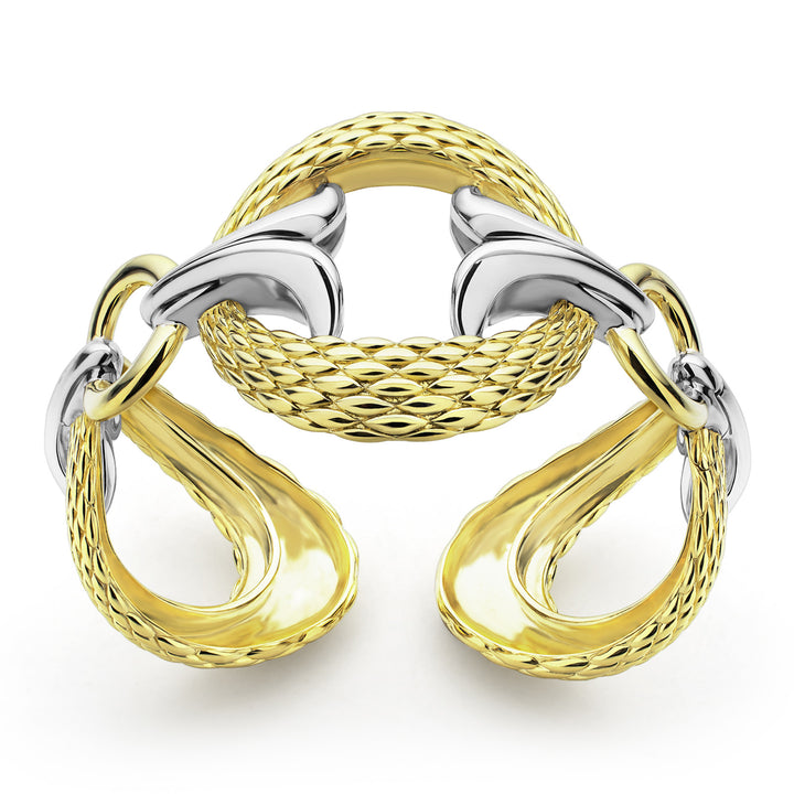 Gold cuff bracelet