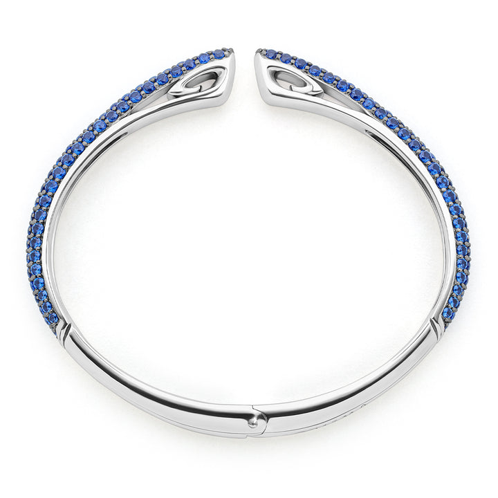 blue pave cuff bracelet