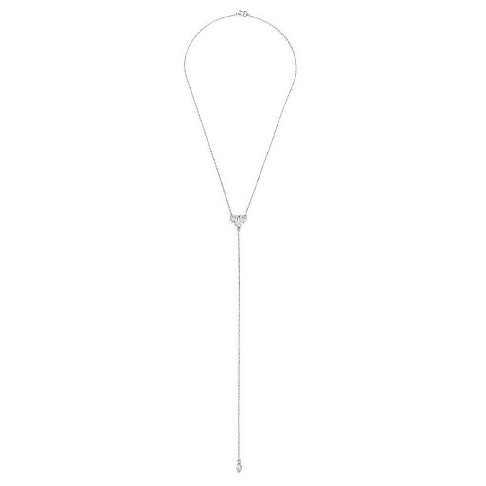 silver drop necklace