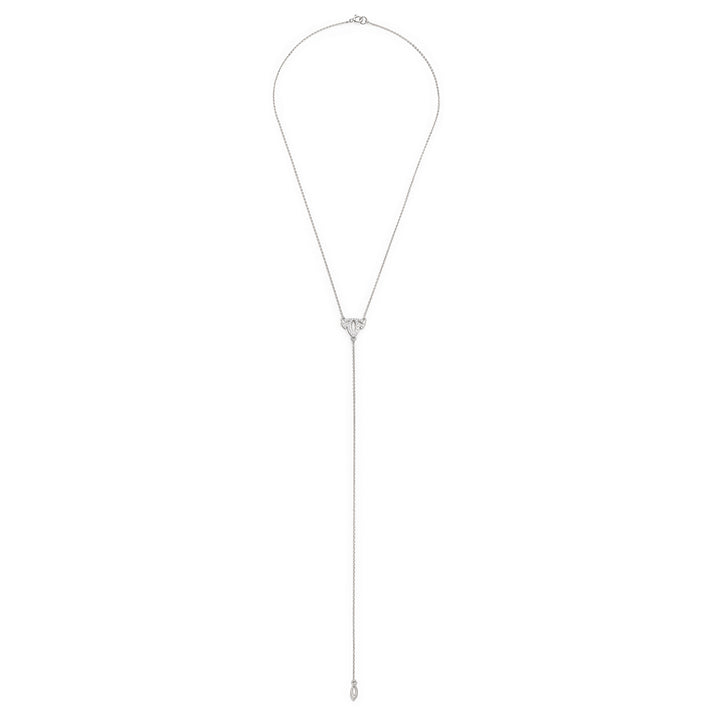 silver drop necklace