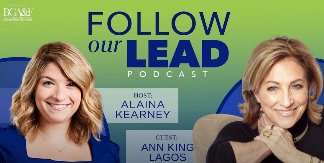 Follow Our Lead host Alaina Kearney interviews Ann King Lagos