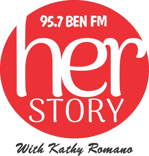 Her Story with Kathy Romano on 95.7 Ben FM logo