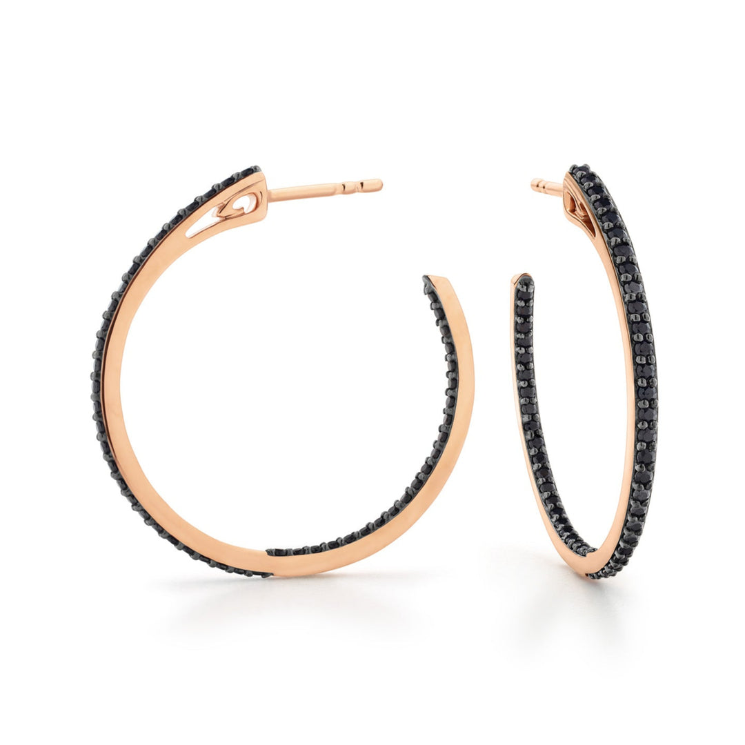 rose vermeil hoop earrings