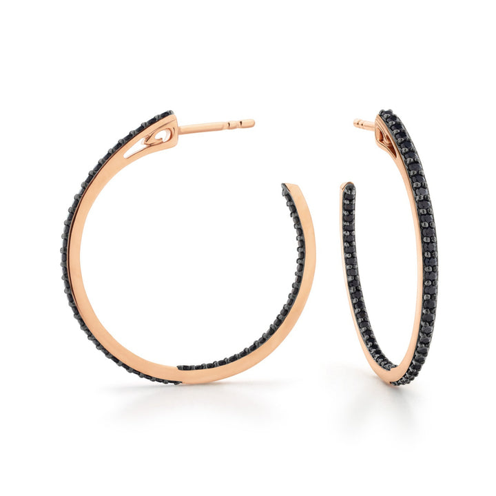 rose vermeil hoop earrings