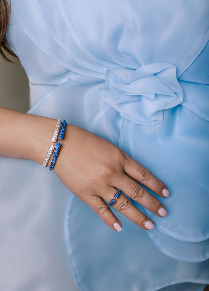 Spirit Pavé Cuff 5mm - 18K Gold Vermeil + CZ Blanc