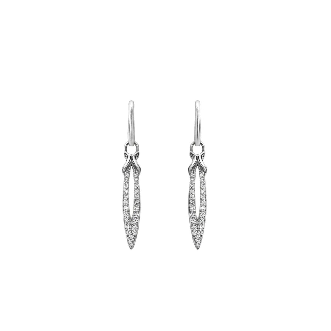 sterling silver drop earrings