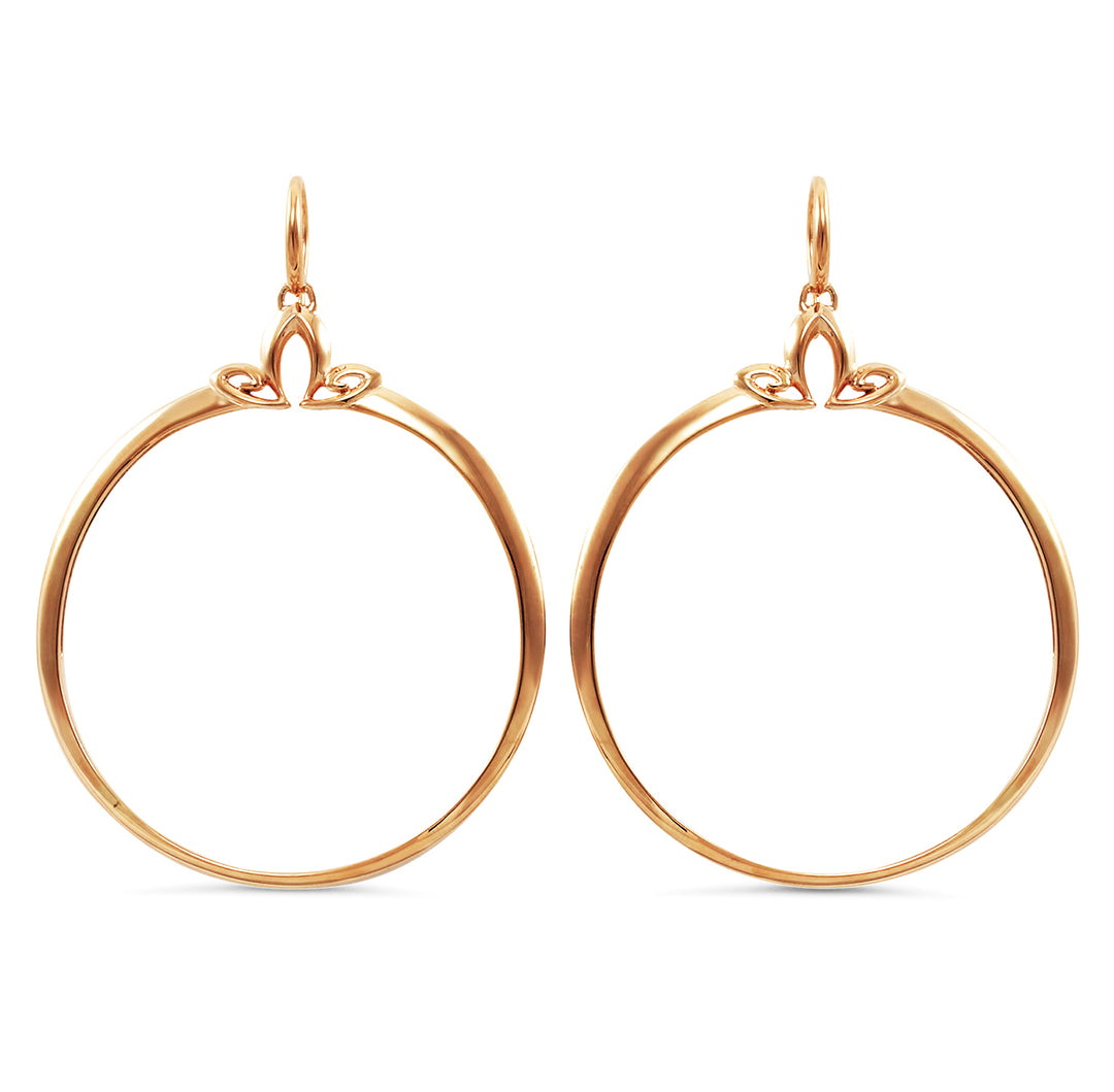 rose gold hoop earrings