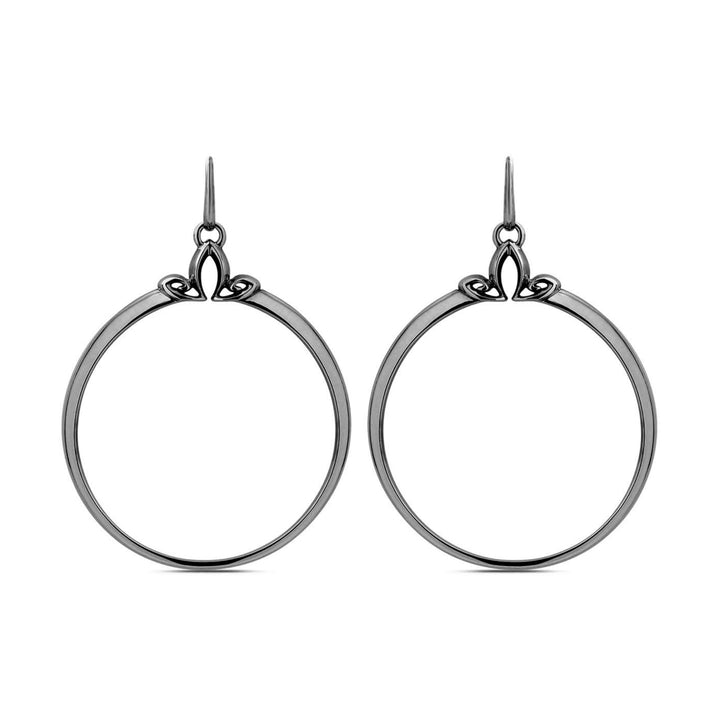 black ruthenium hoops