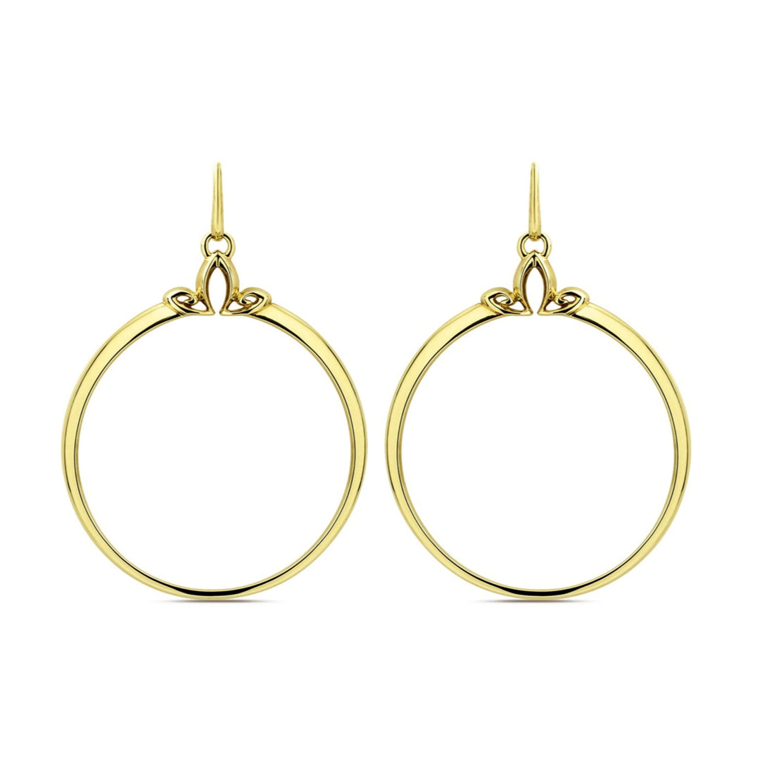 gold vermeil hoop earrings