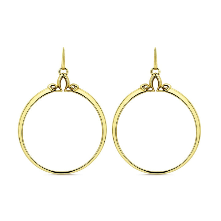 gold vermeil hoop earrings