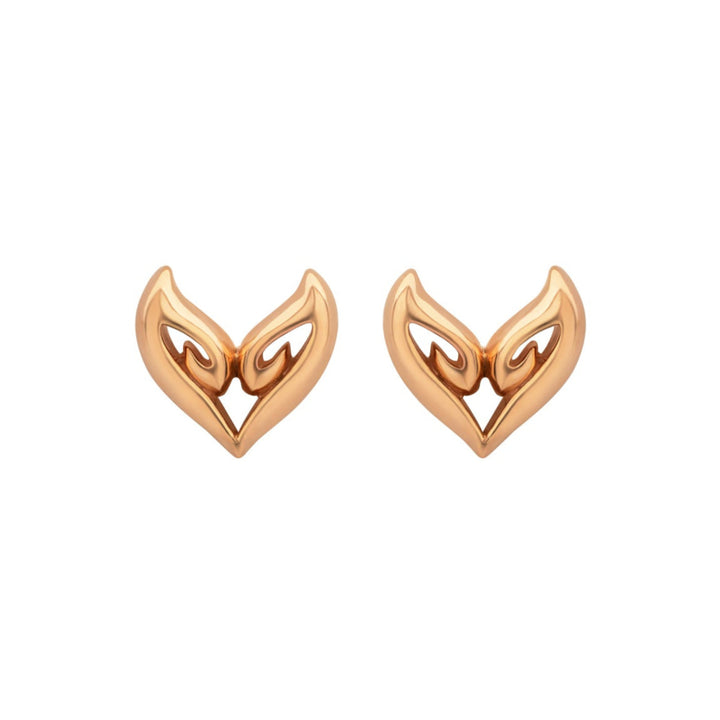 rose gold vermeil stud earrings