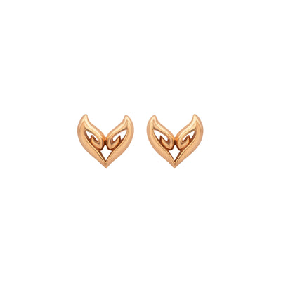 rose gold vermeil stud earrings
