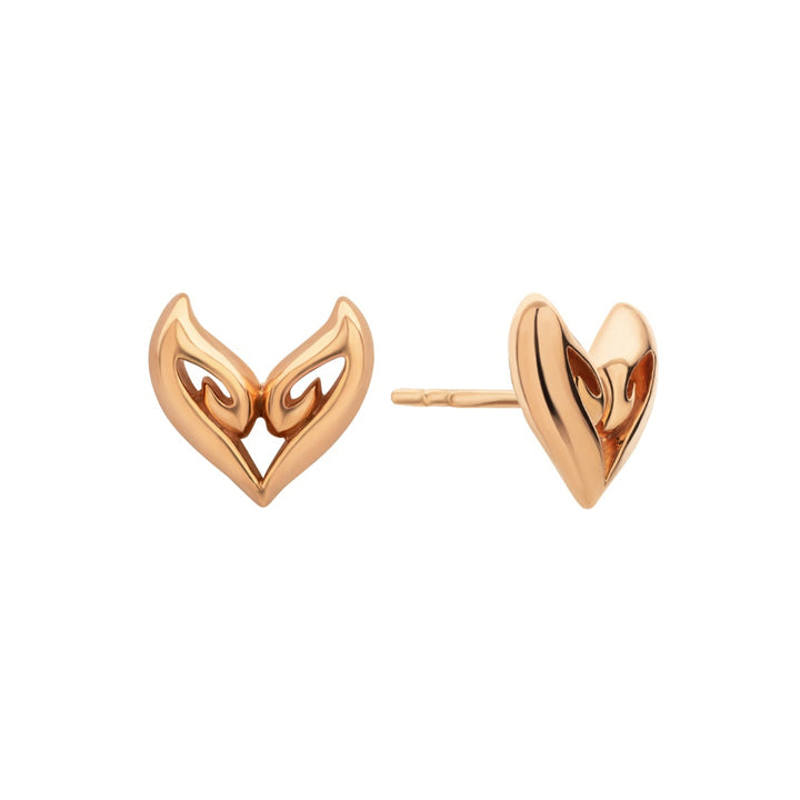 mini gold vermeil stud earrings