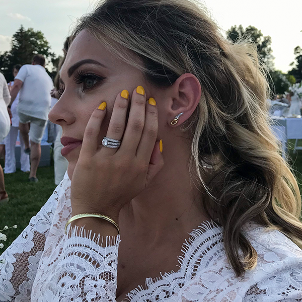 silver crawler earrings