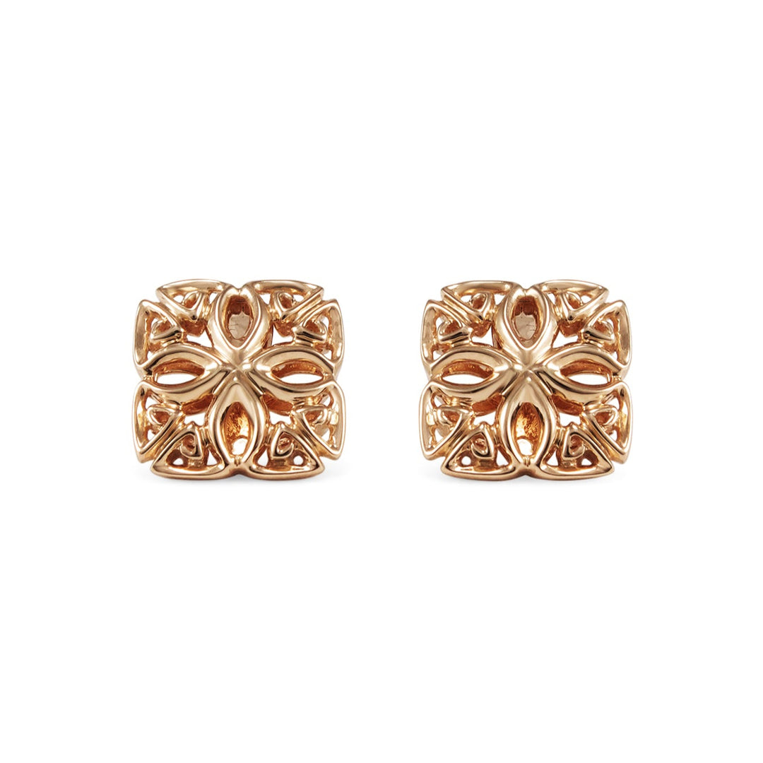 rose gold stud earring