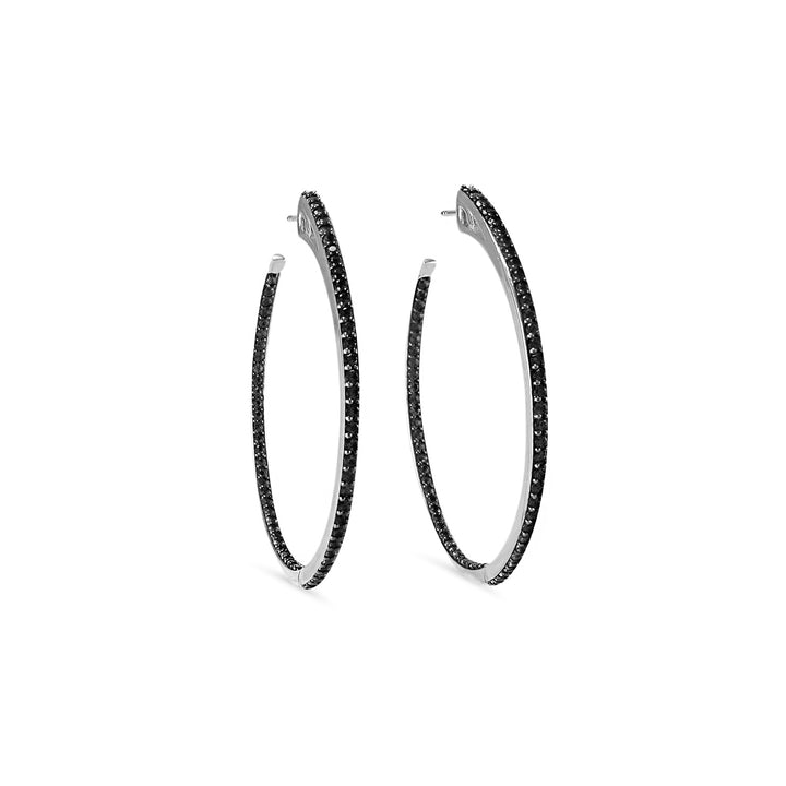 silver hoop earrings