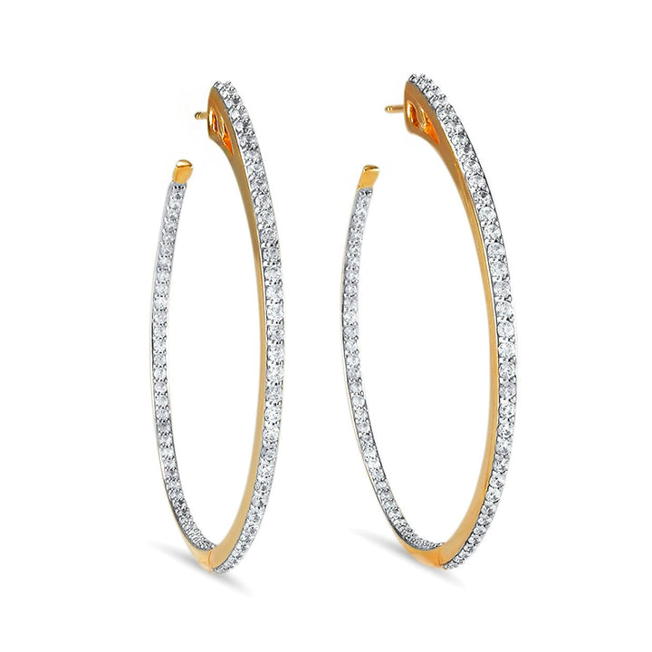 rose gold hoop earrings