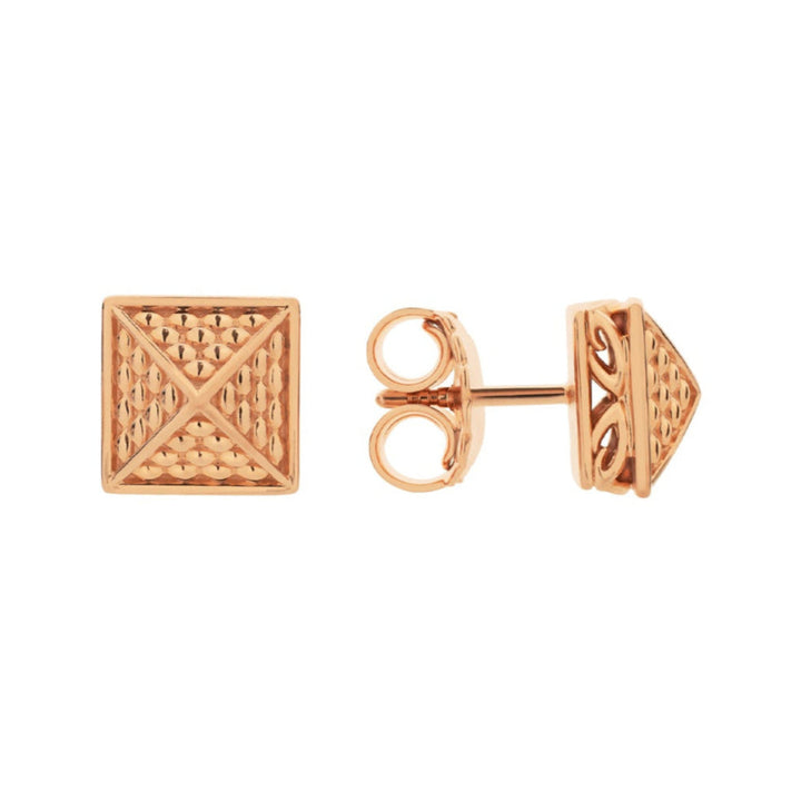 rose gold stud earrings