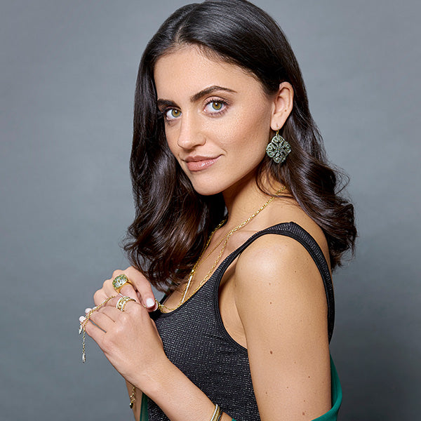 Soirée Pavé Earring - 18K Rose Gold Vermeil + CZ Blanc