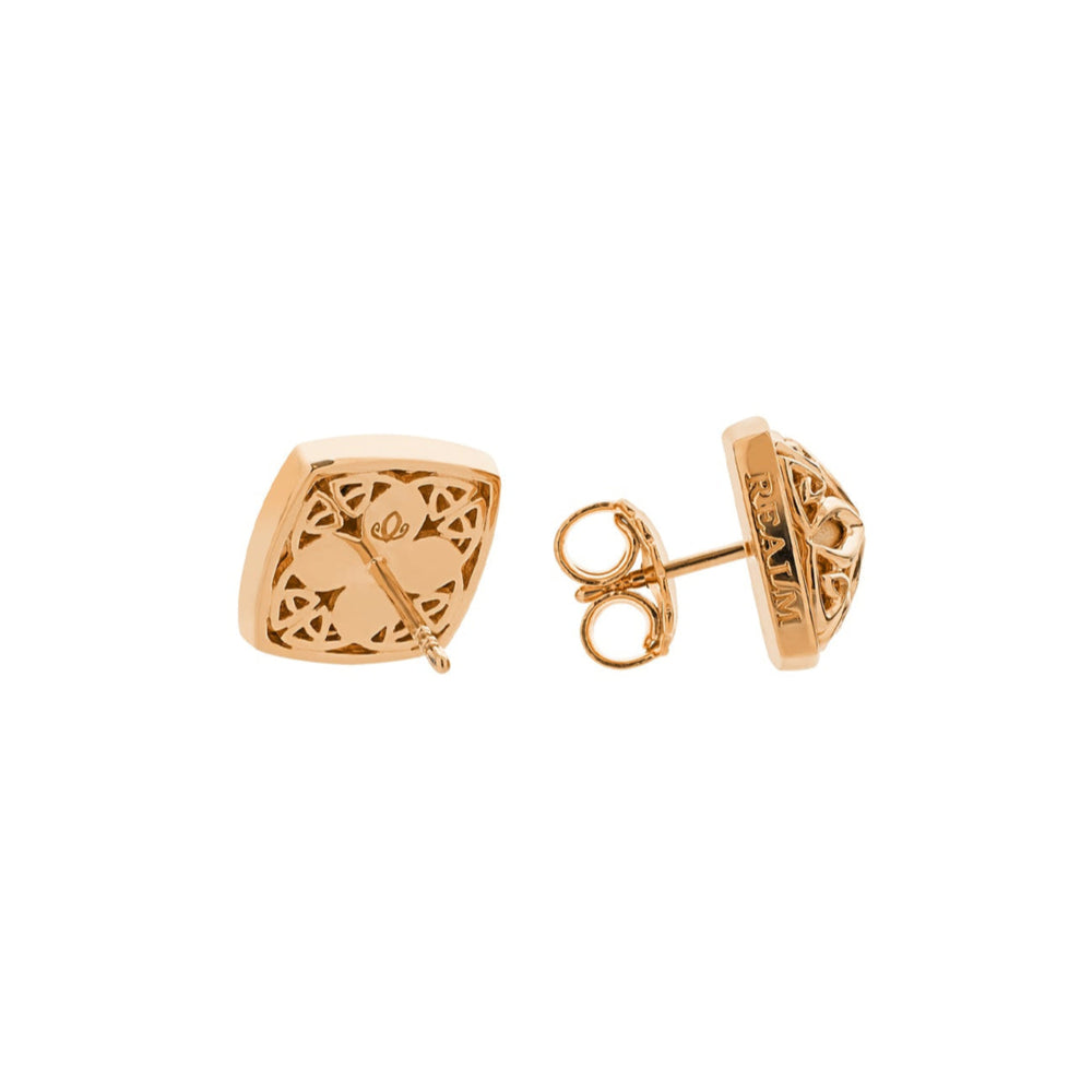 rose gold stud earrings