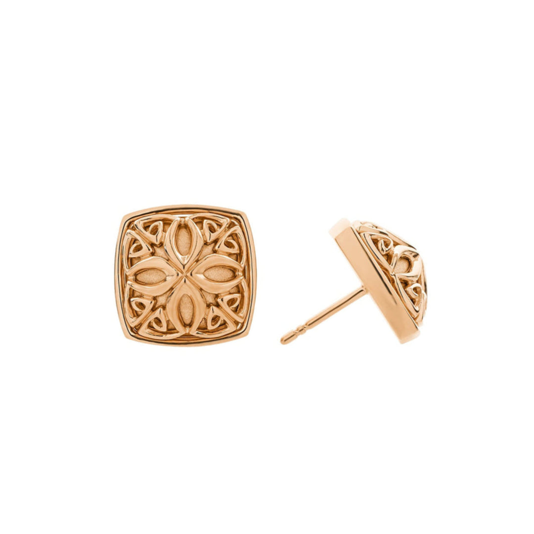 rose gold statement earrings