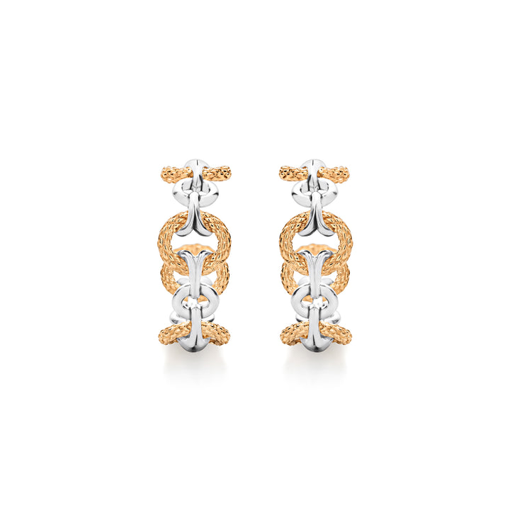 rose gold hoop earrings