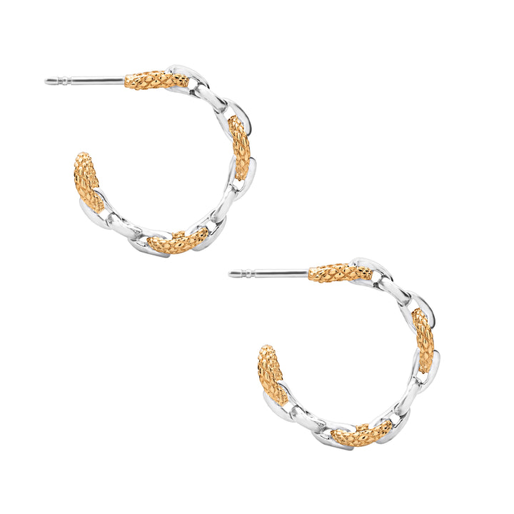 designer rose gold hoops