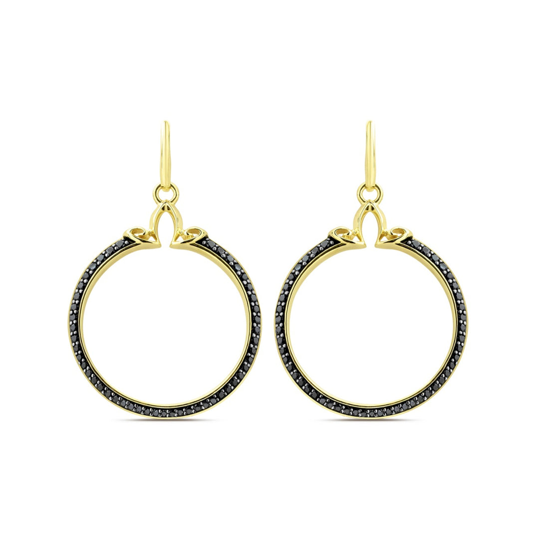 gold hoop earring