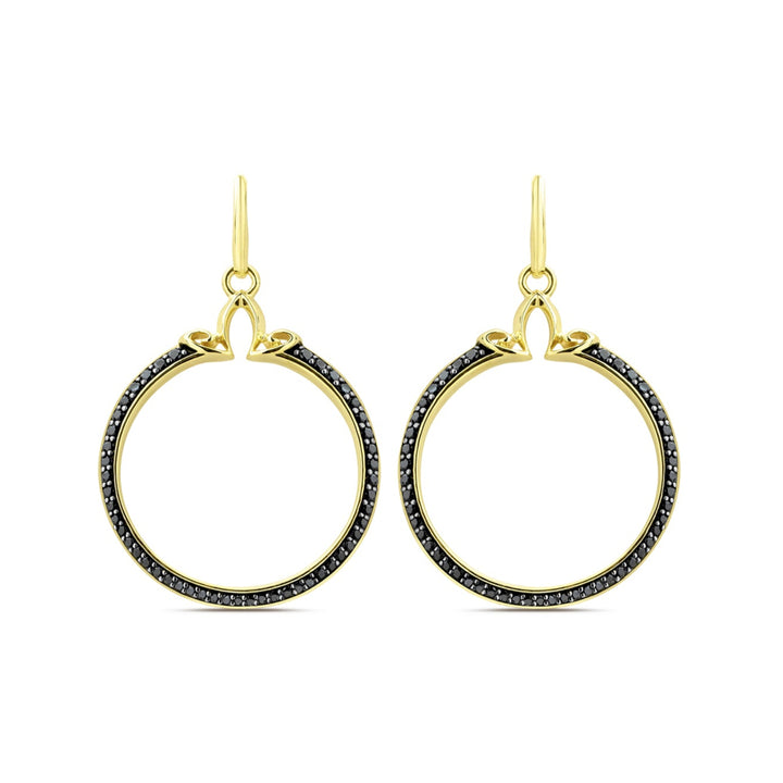 gold hoop earring