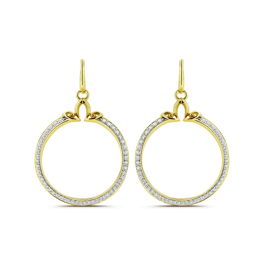gold vermeil hoop earring