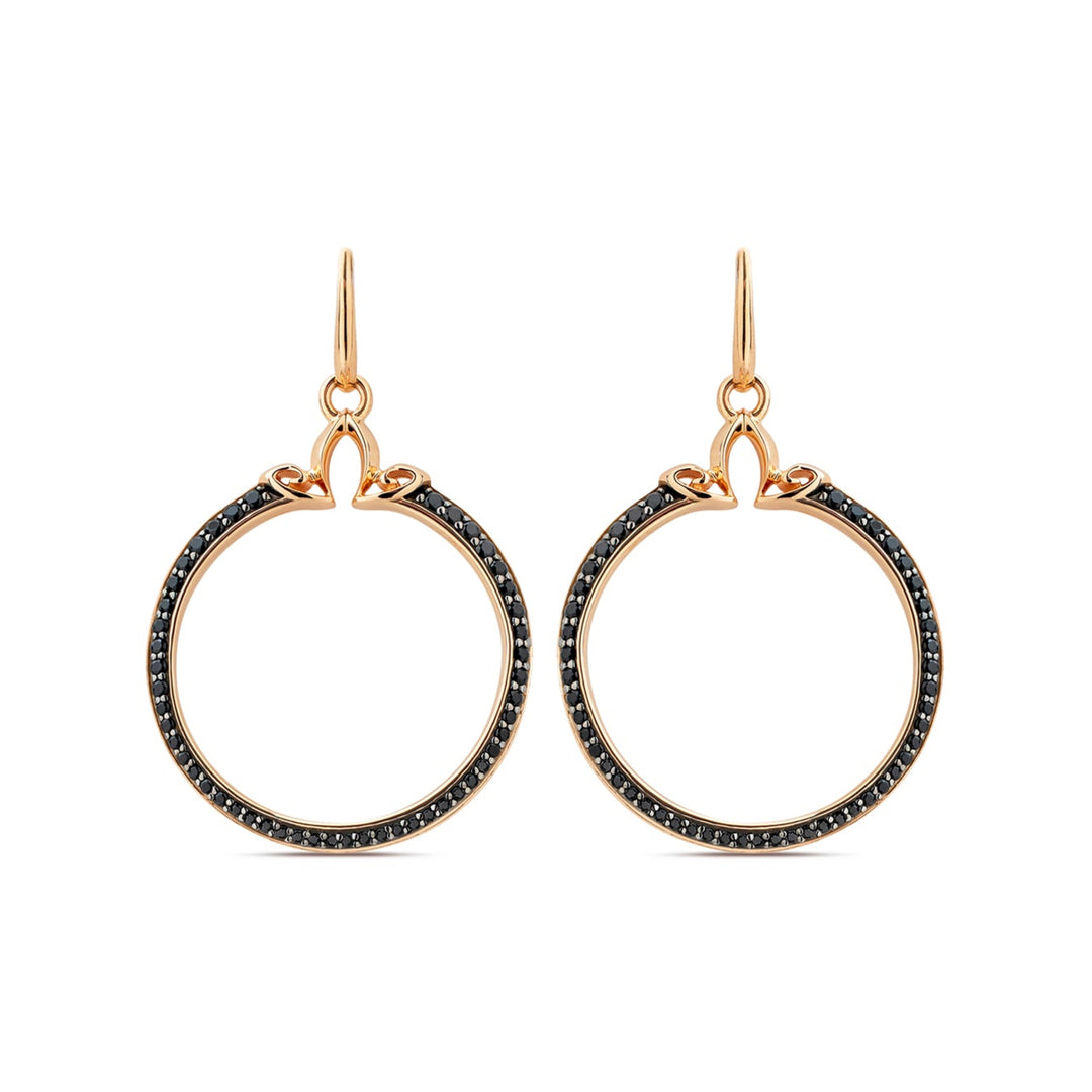 rose gold hoop earrings