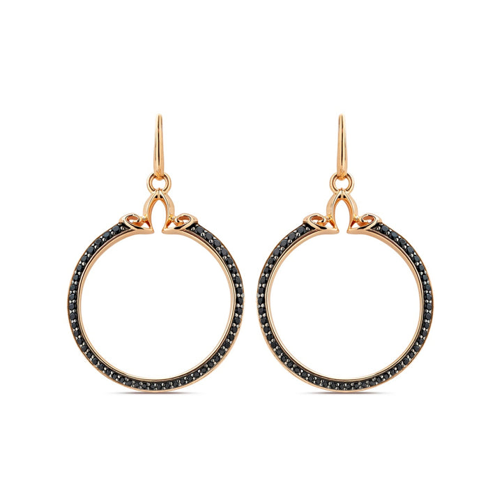 rose gold hoop earrings