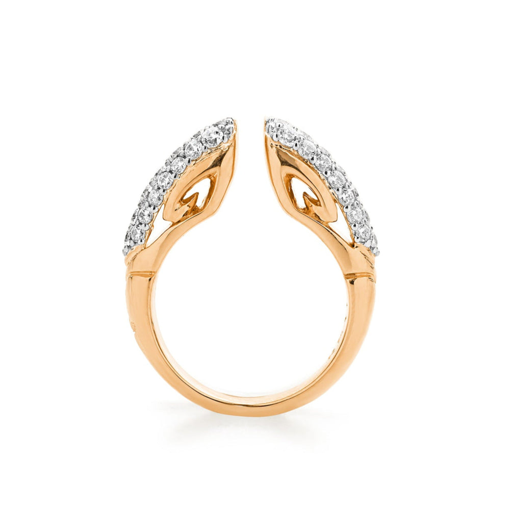 rose gold pave stacking ring