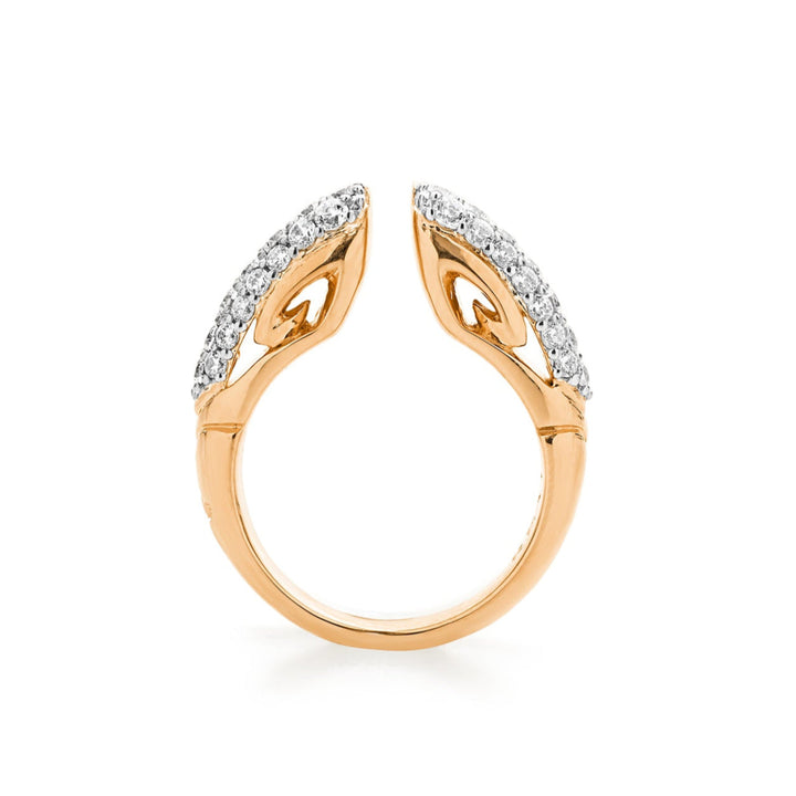 rose gold pave stacking ring