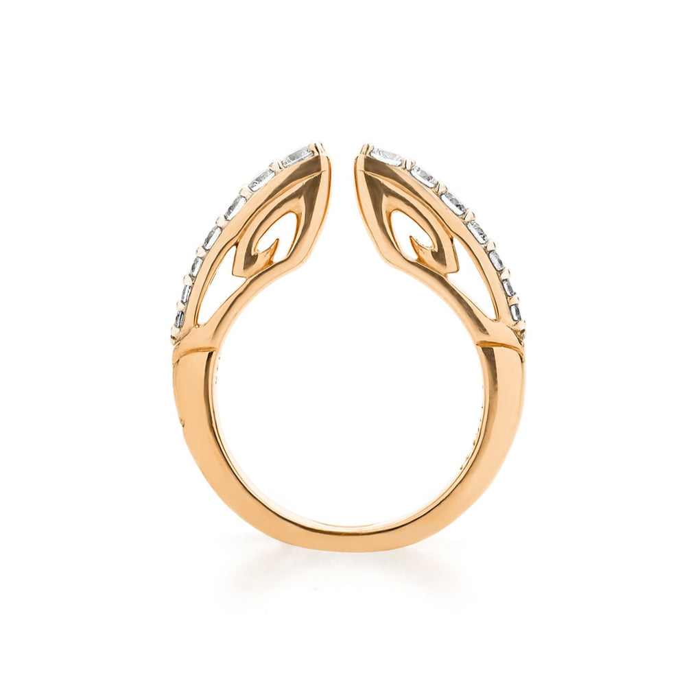 rose gold vermeil stacking ring