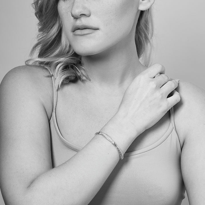 two tone cuff bracelet