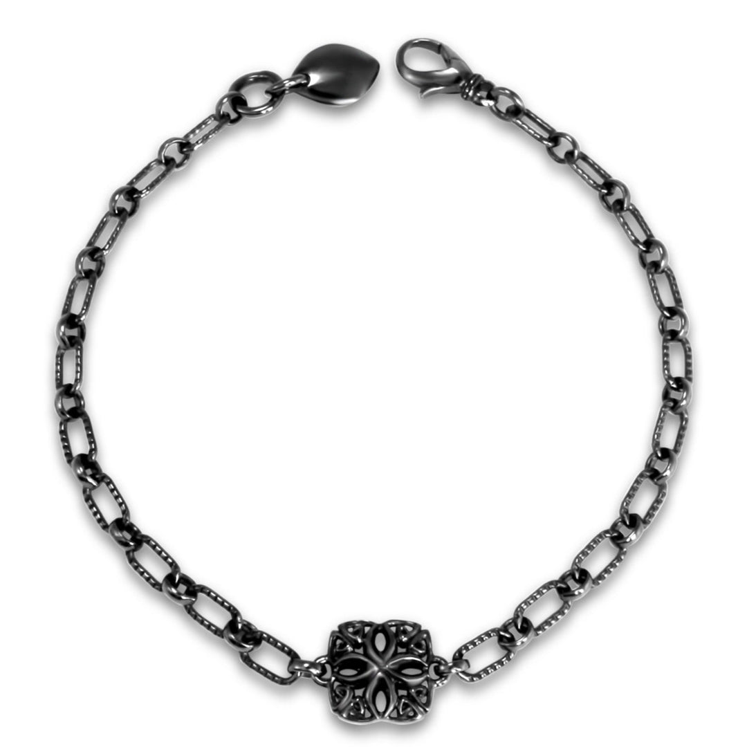 black chain bracelet