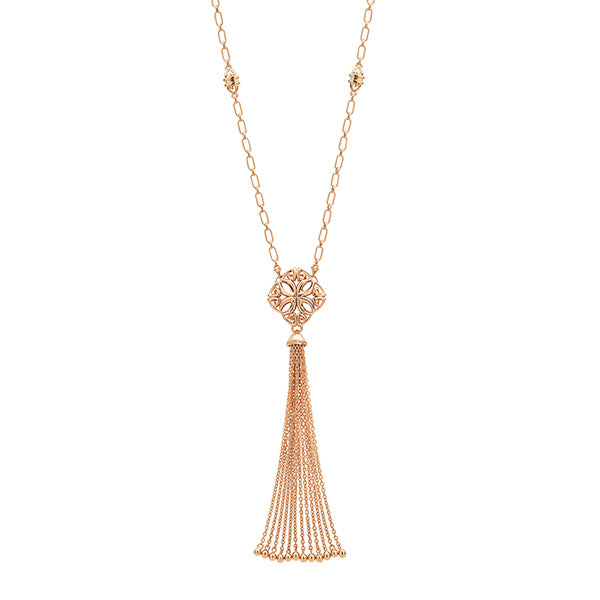 Tassel Necklace - 18K Rose Gold Vermeil Tassel Necklace - 18K Rose Gold Vermeil