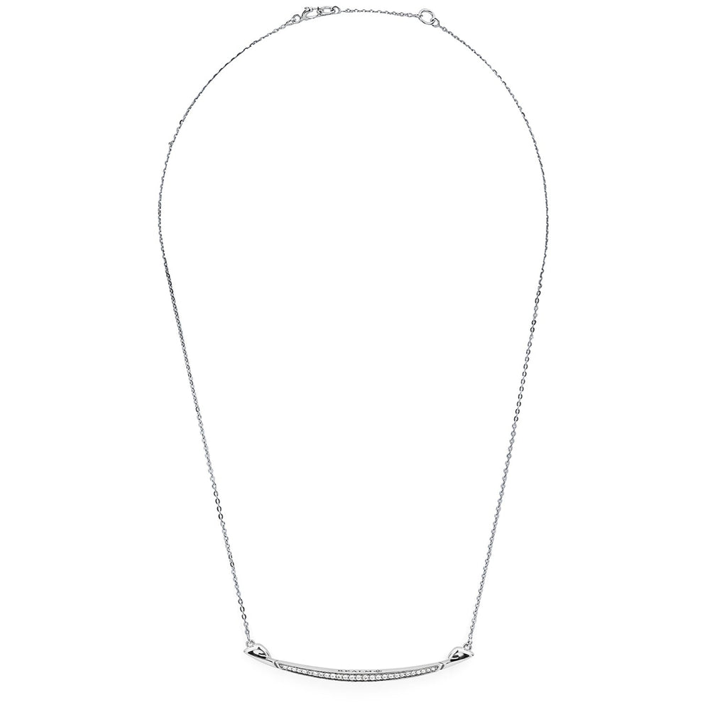 delicate silver necklace