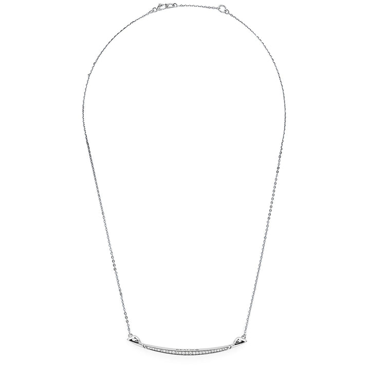 delicate silver necklace