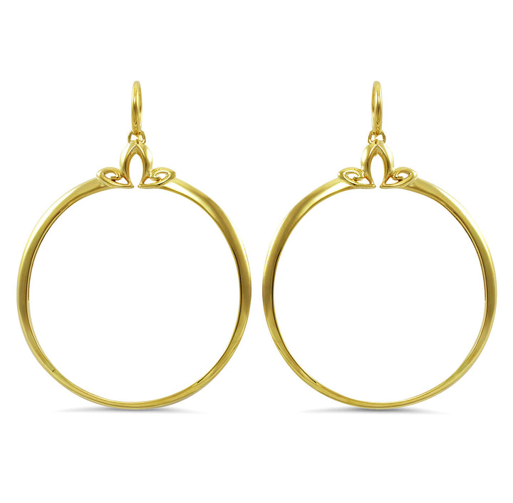 gold large statement  hoop