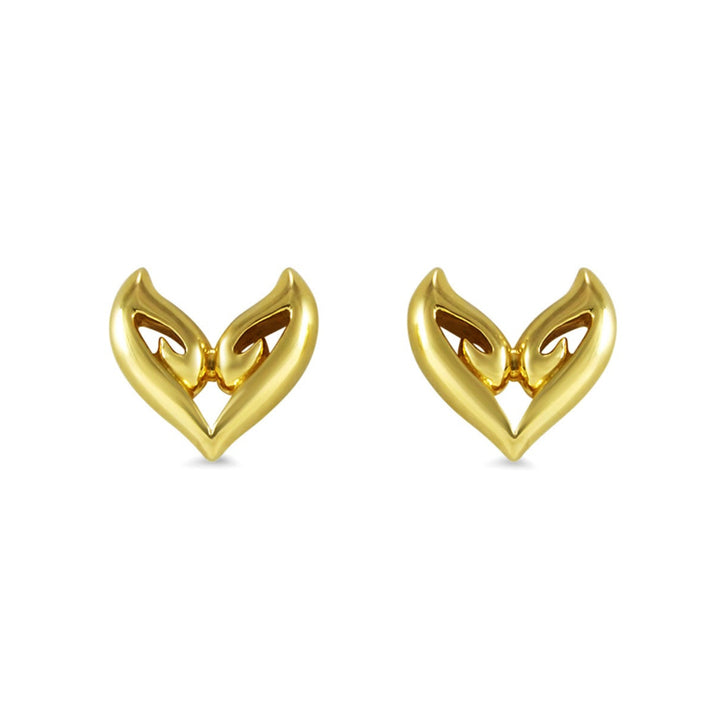 gold vermeil stud earrings