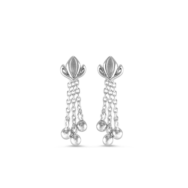sterling silver tassel earring