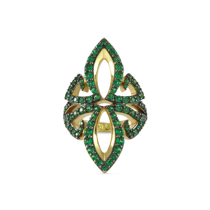 gold vermeil cocktail ring