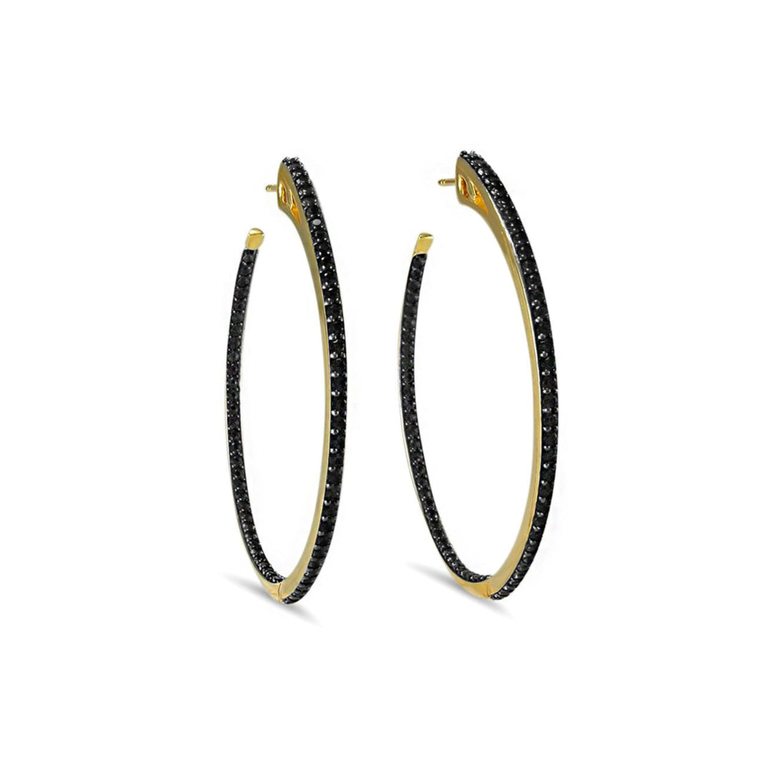gold vermeil hoop earrings